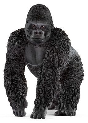 Black Male Gorilla Toy Animal Figure, Ages 3 & Up (5 pieces)