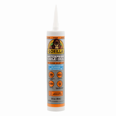 Silicone Sealant, Clear, 10-oz.