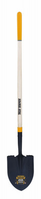 Round Point Digging Shovel, Long Wood Handle