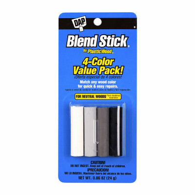 Plastic Wood Blend Sticks, 4 Neutral Color Sticks