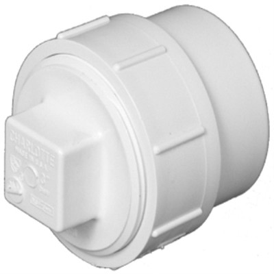 Schedule 40 DWV PVC Cleanout With Plug, 4 In.