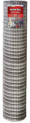 Galvanized Welded Wire Fence, 2 x 1-In. Mesh, 14-Ga., 72-In. x 100-Ft.