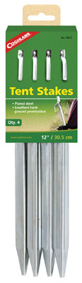 12-Inch Metal Tent Stakes