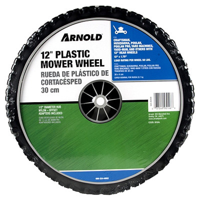 Offset Replacement Wheel, Plastic, Universal, 12 x 1.75 In.