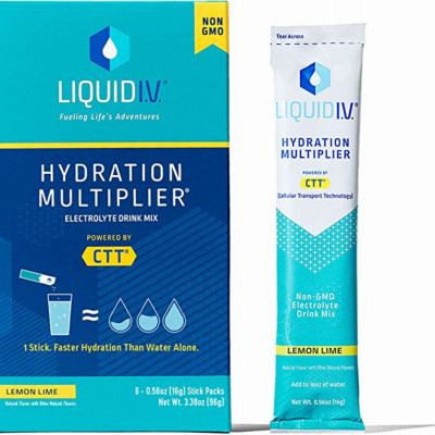 Electrolyte Hydration Drink Mix, Lemon Lime, 6-Ct. (12 pieces)