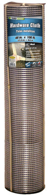 Galvanized Metal Hardware Cloth Fence, 1/2-In. Mesh, 19-Ga., 48-In. x 100-Ft.