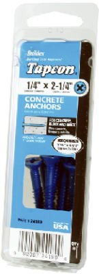 Concrete Anchors, STAR HEAD, 3/16 x 1-3/4 In., 8-Pk. (8 pieces)