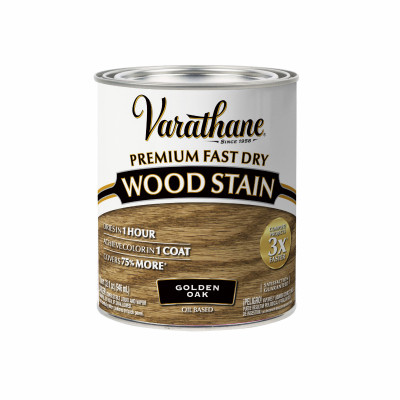 Premium Wood Stain, Oil Based Interior, Golden Oak, Qt.