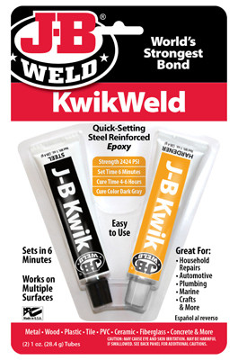 KwikWeld Fast Bonding Epoxy, 2 oz. Total