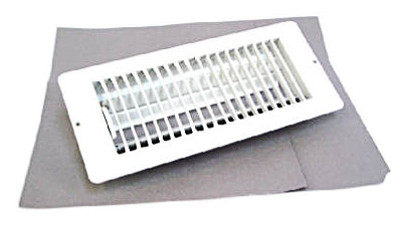 4 x 10 In. White Metal Floor Register
