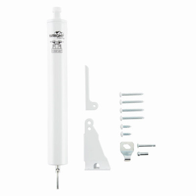 Screen & Storm Door Closer, Pneumatic, Adjustable, White