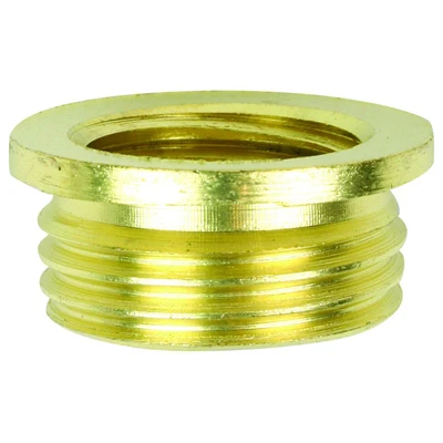 Lamp IP Reducer, Brass Finish, 3/8 Male x 1/4 Female
