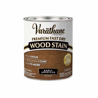 Fast Dry Interior Wood Stain, Oil-Based, Early American, 1-Qt.