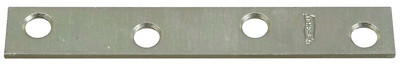 Mending Plate, Zinc, 4 x 5/8 In.