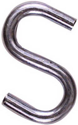 Open S Hook, Heavy-Duty, Steel, 1-1/2 In.