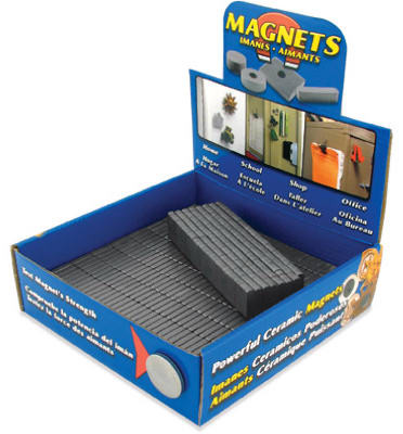 Ceramic Block Magnets, Assorted Sizes (500 pieces)