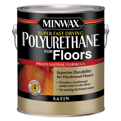 Floor Polyurethane, Super-Fast Drying, Satin, 1-Gallon (2 pieces)