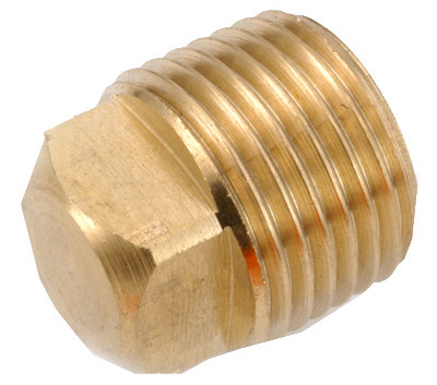 Pipe Fitting, Square Head Plug, Lead Free Brass, 3/8 In. MPT