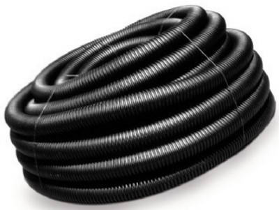Poly Drainage Tube, Corrugated, Slotted, 4 In. x 100 Ft.