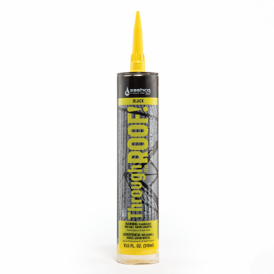Elastomeric Roof Sealant, Co-Polymer Rubber, Black, 10.5-oz. Cartridge