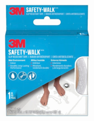 Safety-Walk Slip Resistant Tape, Clear, 1 In. x 15 Ft.