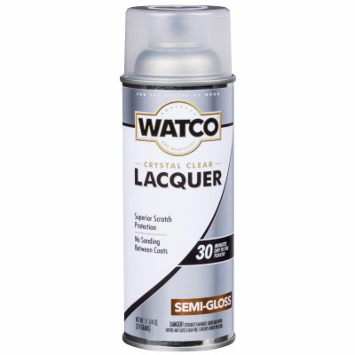 Lacquer Wood Finish, Clear Semi-Gloss, 11.25-oz. Aerosol