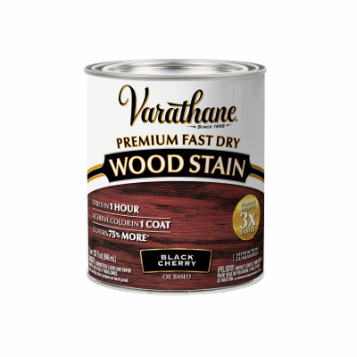 Fast Dry Interior Wood Stain, Oil-Based, Black Cherry, 1-Qt.