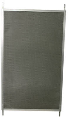 Screen Door Grille, Satin Aluminum, 24 In.