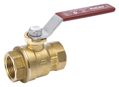 Full Port Ball Valve, Lead Free, Forged Brass, 1-1/2 In. FPT