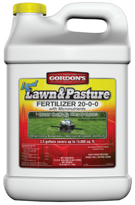 Liquid Lawn & Pasture Fertilizer 20-0-0 Formula, Covers 15,000 Sq. Ft., 2.5 Gallons