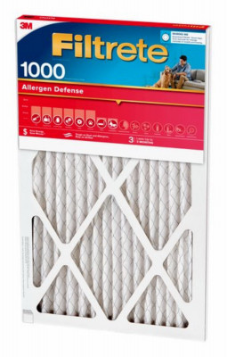 16x20 x 2 In. Allergen Defense Pleated Air Filter, 1000 MPR, 90 Days (4 pieces)