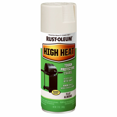High-Heat Spray Paint, Flat Silver, 12 oz.