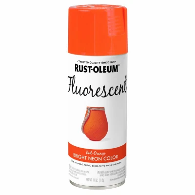 Specialty Spray Paint, Fluorescent Red Orange, 11-oz.