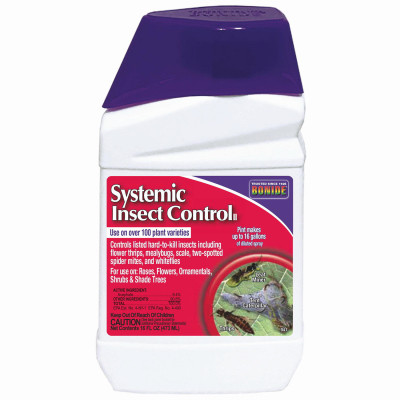 Systemic Insect Control, Long Lasting Insecticide for Outdoor Gardening, 16 oz. Concentrate Makes 16 Gallons