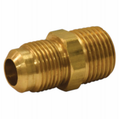 Flare Adapter Gas Fitting, 1/2 In. OD