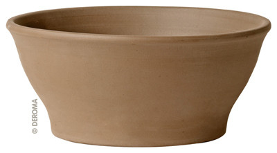 Bowl Planter, Moka Terra Cotta clay, 12.6-In. (2 pieces)