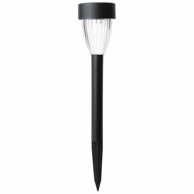 Solar Stake Light, Black Metal/Plastic (12 pieces)