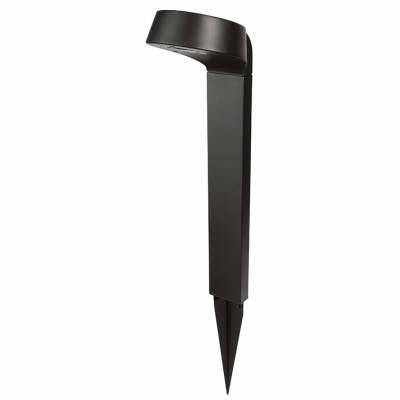 Solar Stake Lights, Black Plastic, 2-Pk.
