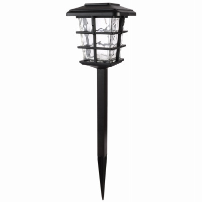 Large Solar Stake Lights, Black Metal/Plastic, 4-Pk.