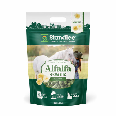 Premium Western Forage Alfalfa Forage Bites, Banana Flavored, 5 Lb.