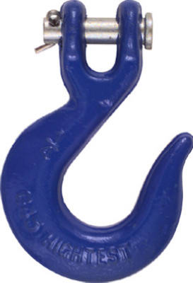 Clevis Slip Hook, Blue, 1/4 In.