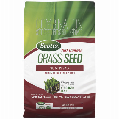 Turf Builder Grass Seed Sunny Mix, 2.4 Lbs., Covers 360 Sq. Ft.