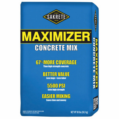 Maximizer Concrete Mix, 80-Lbs.