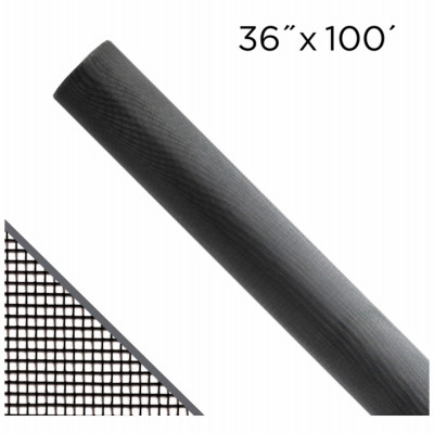 Aluminum Screen Cloth, Black, 36 In. x 100 Ft.