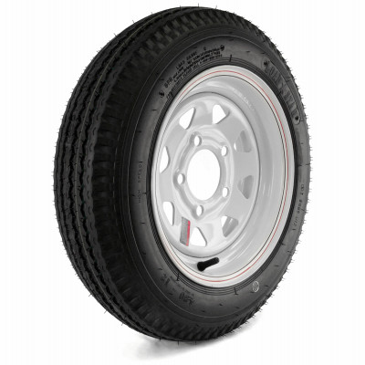 Loadstar Trailer Tire & 5-Hole Custom Spoke Wheel (5/4.5), 480-12 LRC