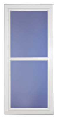 Easy Vent Selection Storm Door, Full-View Glass, White, 36 x 81-In.