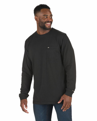 MED BLK LS LW T-Shirt