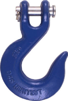 Clevis Slip Hook, Blue, 5/16 In.