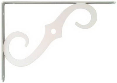 10 x 7 In. Antique White Ornamental Shelf Bracket
