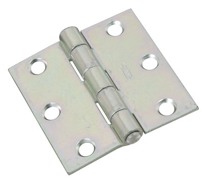 Tight Pin Hinge, Zinc, 2-1/2 x 2-1/2 In.